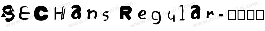 SECHans Regular字体转换